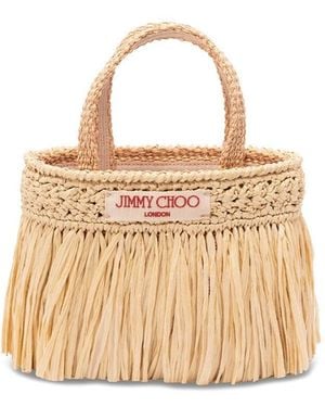 Jimmy Choo 'Beach Tote E/W Mini' - Natural