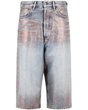 Acne Studios 'Rose Copper/Light' Cotton Blend Bermuda Shorts - Gray