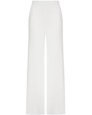 Max Mara Viscose Crepe Pants - White