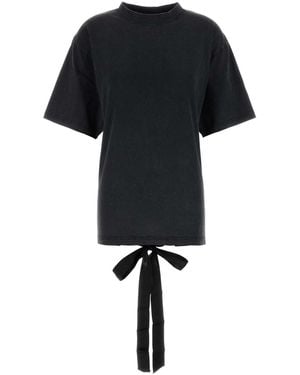 Balenciaga Lace Up T-Shirt - Black