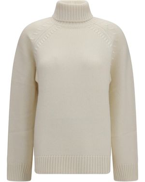 P.A.R.O.S.H. P.A.R.O..H. Turtleneck Cashmere Sweater - White