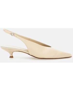 Aeyde Camila Nappa Leather Slingback - Natural