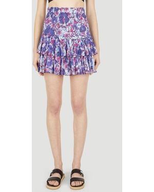 Isabel Marant Isabel Marant Ã‰Toile Naomi Ruffle Mini Skirt - Blue