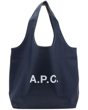 A.P.C. Ninon Tote Bag - Blue