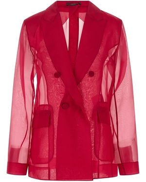 Max Mara Silk Blazer Clothing - Red