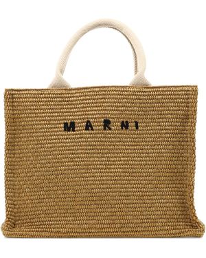 Marni "East/West" Tote Bag - Natural