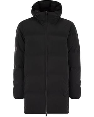 Herno New Impact Long Down Jacket With Hood - Black