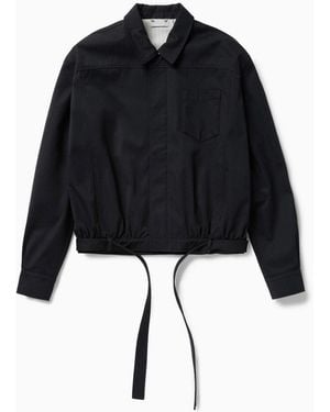1989 STUDIO Dark Short Trench Jacket - Black