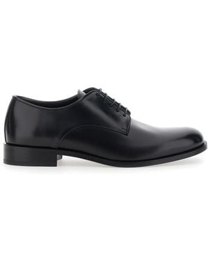 Giorgio Armani Derby Shoes With Laces On The Front - White
