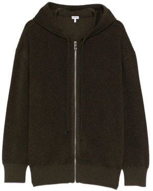 Loewe Anagram Wool Hoodie - Black