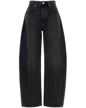 Alexander Wang Black Denim Wide-leg Jeans