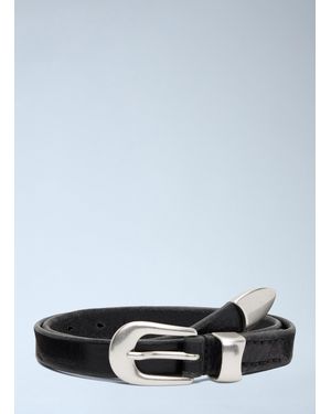 Our Legacy Curved Buckle Belt - Black