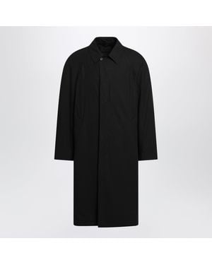 Prada Cotton Overcoat - Black