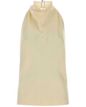 Stella McCartney Cream Satin Top - White