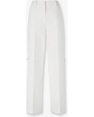 Fendi Technical Canvas Pants - White