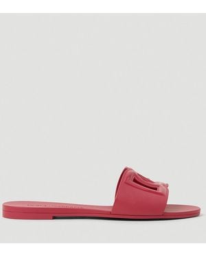 Dolce & Gabbana Dolce & Gabbana Cut Out Logo Slides - Pink