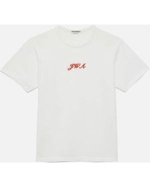 JW Anderson Jw Anderson Jwa Script T-Shirt - White