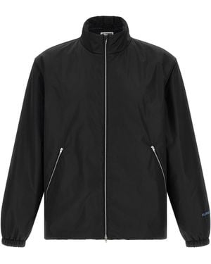 Jil Sander Polyester Full-Length Jacket - Black