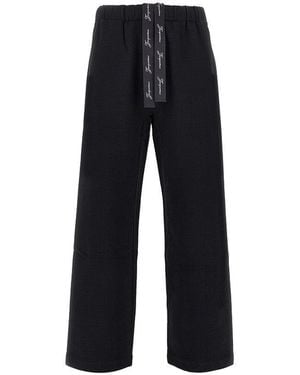 Jacquemus 'Rond Carré' Cotton Pants - Black