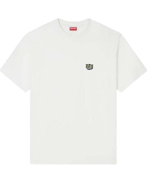 KENZO Embroidered Wild Tiger" Cotton T-Shirt - White