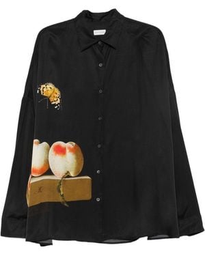 Dries Van Noten Casia Printed Shirt - Black