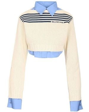 Balenciaga Hybrid Sweater - Blue