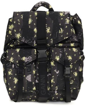 Ganni Re-Tech Printed Backpack in Blue | Lyst display picture 3