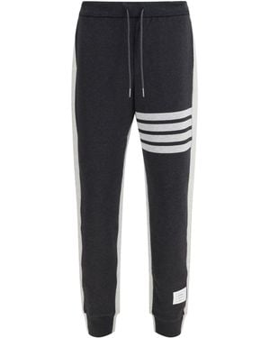Thom Browne Loopback-Bar Track Pants - Black