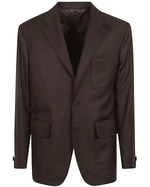 Brioni Cotton Blouson Jacket - Black