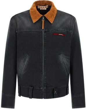 Marni Canvas Jacket - Black
