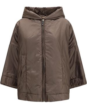 Max Mara Hooded Padded Jacket - Brown