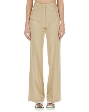 Stella McCartney Flare Fit Pants - Natural