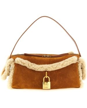 Balmain 'Pulse' Small Shoulder Bag - Brown