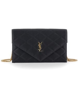 Saint Laurent Crossbody Bag With Chain Strap And Cassandre Plaque On The Front - Multicolor