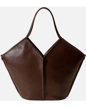 Hereu Calella Leather Tote Bag - Brown