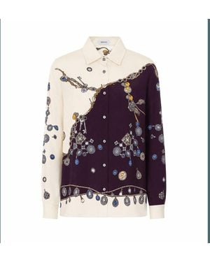 Versace Stolen Jewels Print Shirt - Purple