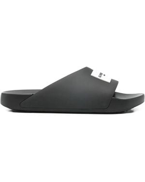 Givenchy Asymmetric Rubber Sandals - White