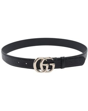 Gucci Gg Marmont Belt - Blue