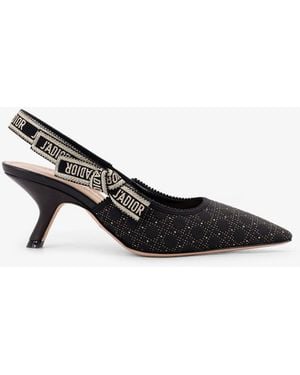 Dior J'A Slingback Microcannage Pump - Black