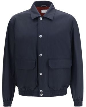Brunello Cucinelli Membrane Fabric Jacket - Blue
