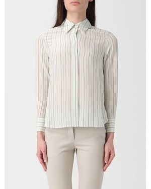 Max Mara Striped Silk Shirt - White