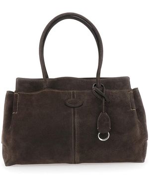 Tod's Shoulder Bag With Leather Handles - Black