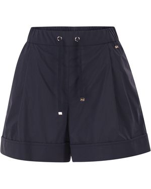 Herno 20 Denier Stretch Nylon Shorts - Blue