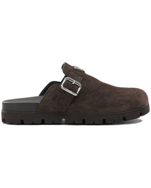 Prada Suede Leather Slippers - Multicolor