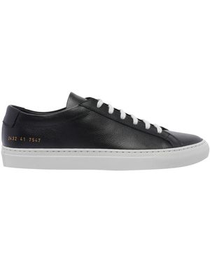 Common Projects Achilles Contrast Bumpy Sneakers - Black