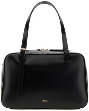 A.P.C. Leather Virginie Handbag - Black