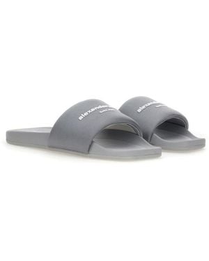 Alexander Wang Nylon "Aw" Sandal - White