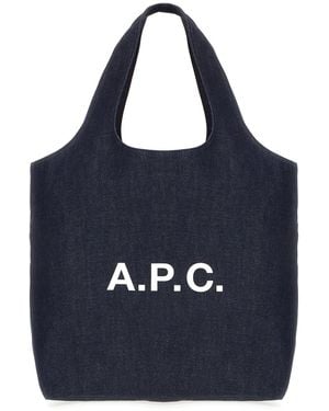 A.P.C. Bags Shopper Bags - Blue