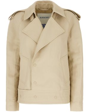 Burberry Clothing Jackets - Natural