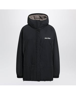 Miu Miu Ponge Down Jacket - Black